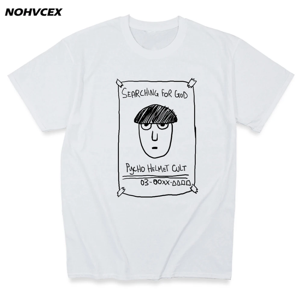 Мужские манга Mob Psycho (милый чудак 100 футболка хлопковая с коротким рукавом принтом