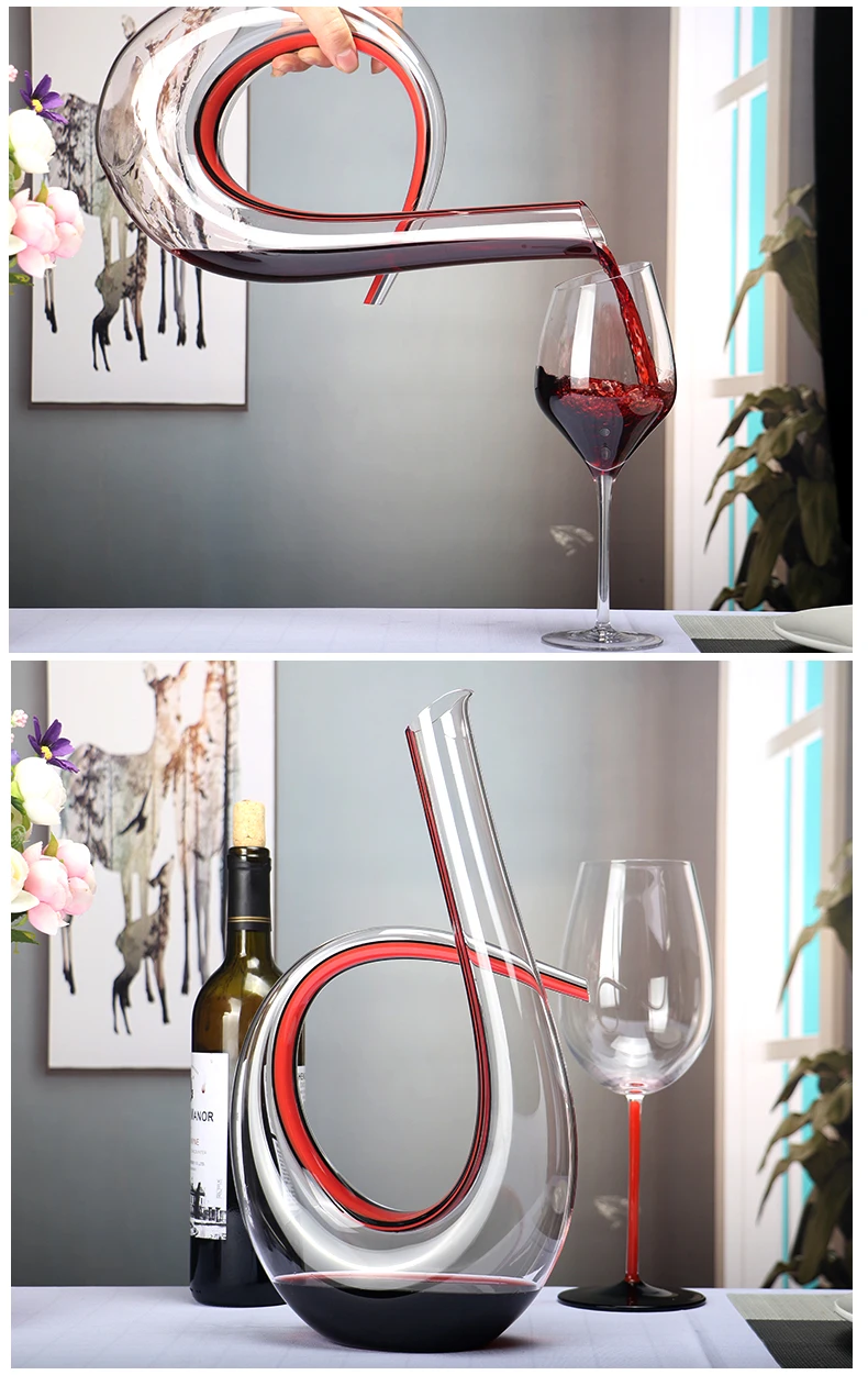 1500 мл бессвинцовый Хрустальный графин-аэратор для вина Графин для вина стеклянный разделитель бар Свадебная вечеринка