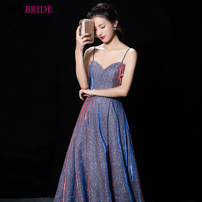 

Robe De Soiree Longue ES30355 Cheap Little purple Sexy Evening Dresses Sequined Sparkle Plus Size Party Gowns