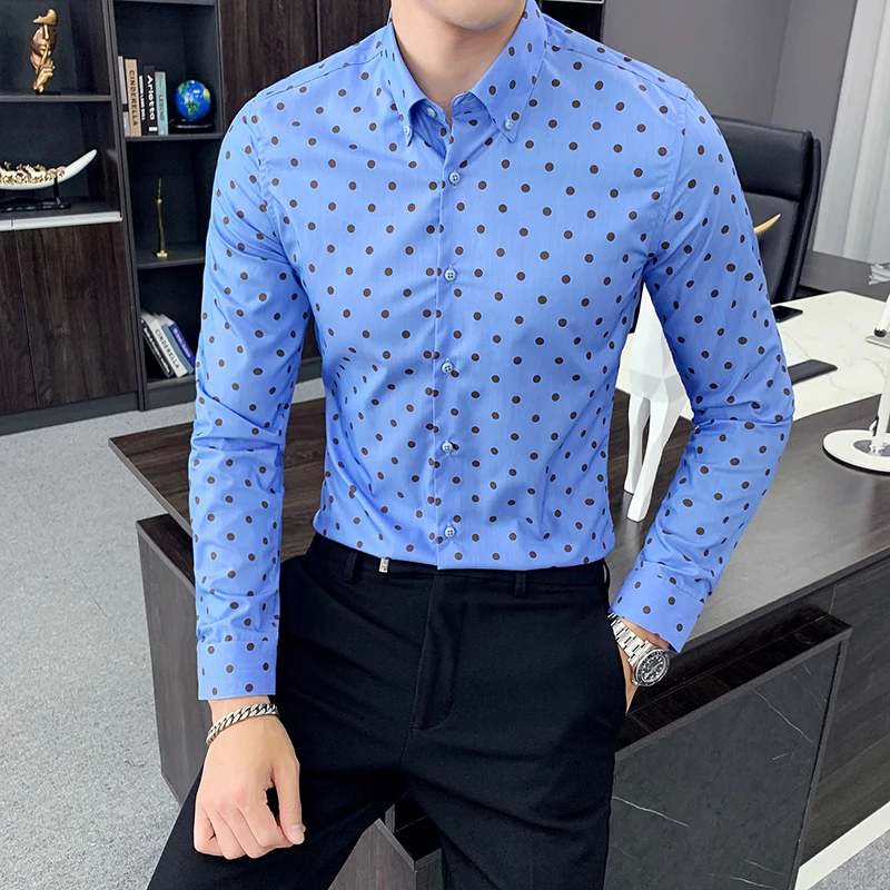 Printed shirt blue Clearance
