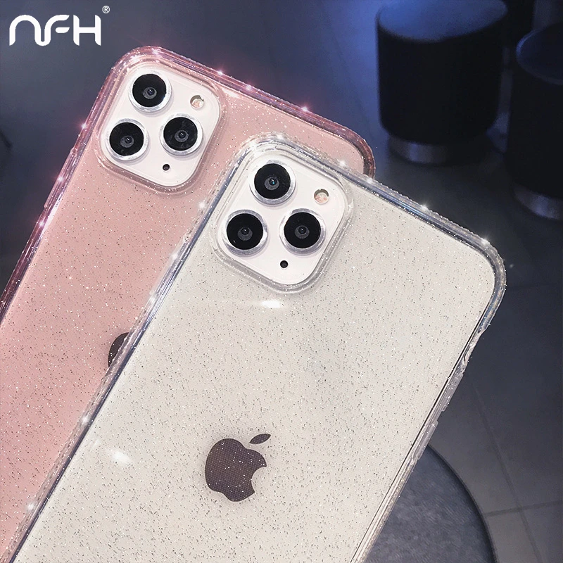 

Bling Diamond Bumper Protection Case For iPhone 11 11 Pro Max 6 6S 7 8 Plus Glitter Soft Silicone Phone Cover On The X XR XS Max
