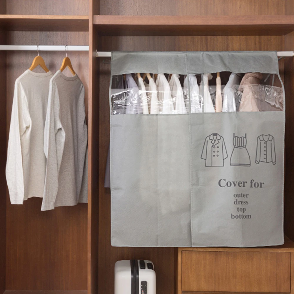 Домашний напольный нетканый пылезащитный мешок для одежды пальто Пылезащитная