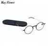 Light Reading Glasses Ultrathin Protable Far Sight Eyeglasses Anti-Blue Ray Spectacles Eyeglasses With Case Round Frame Glasses 1