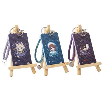 

Identity V keychain Emma Woods Naib Subedar Jack Joseph Desaulniers Tracy Reznik cute fun cartoon leather key chain bus card set