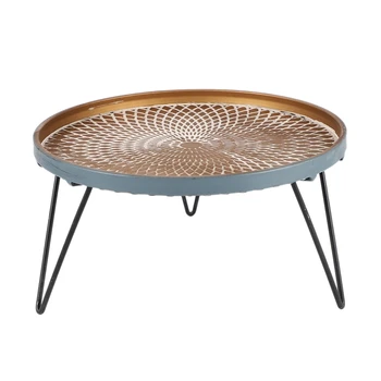 

Vintage Industrial Wrought Iron Round Tray Racks Fruit Snack Food Bread Dessert Storage Tray Desktop Decoration Plate,M