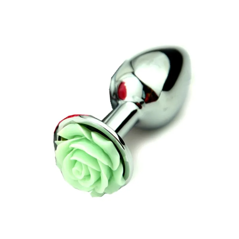 Plug anale con fiore di rosa per uomini e donne masturbatori per adulti prodotti sessuali giocattoli anali in acciaio inossidabile prodotti per adulti giocattoli sessuali per donne gay transessuali_voghion.com