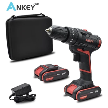 

21V Impact Drill Drill Power Tools Electric Cordless Drill Screwdriver 2 Batteries Plastic Mini Drill electric drilling Eu plug