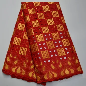 

New Arrivals Swiss Voile Lace In Switzerland High Quality African Dry Lace Fabric 100%Punch Holes Cotton Lace For Party Sew AX-5
