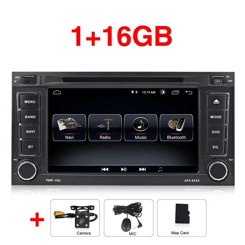 TDA 7851 Android 9 автомобильный Мультимедиа gps плеер для VW Touareg T5 Transporter Multivan 2004-2011 с wifi BT радио - Цвет: 16G  camera