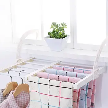 

Hanging Window Sill Drying Rack Multi-function Easy Folding Drying Rack Balcony Retractable Drying Shoe Rack
