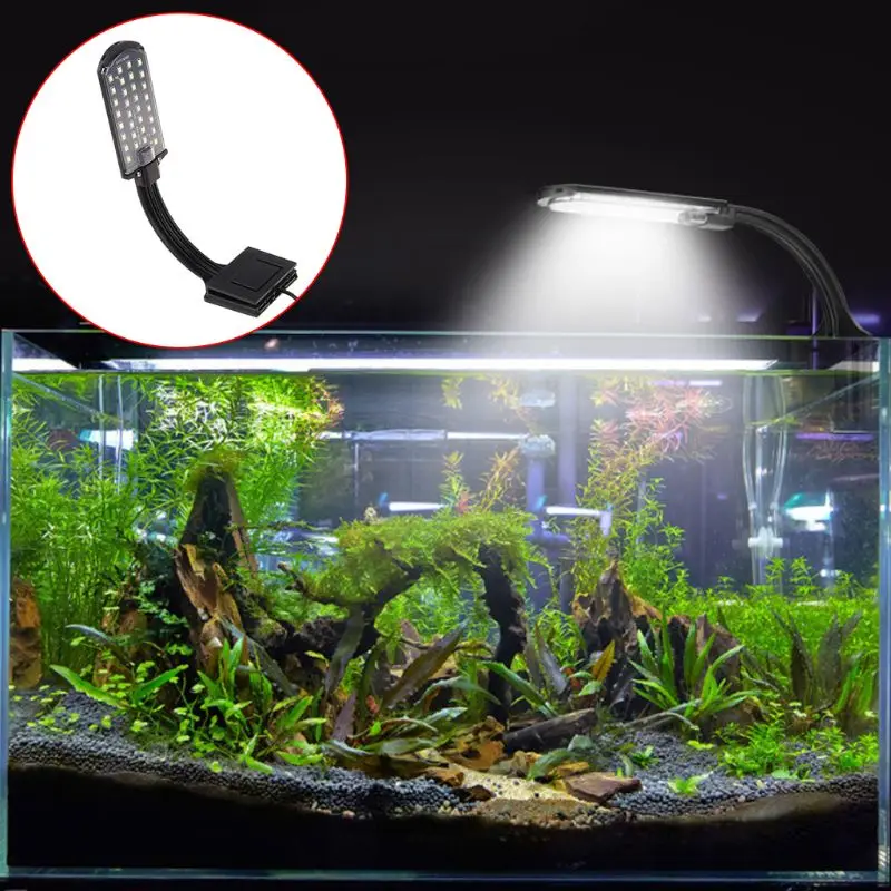 Simple LED Aquarium Lights Water Grass Plants Grow Light Fish Tank Clip-on Waterproof Lighting Lamp led lamp aquarium light aquarium lamp