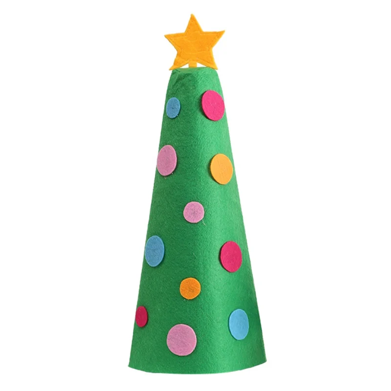 A Крышка винной бутылки с помпонами/дизайн рождественской елки в горошек для рождественские вечерние украшения для обеденного стола - Цвет: A