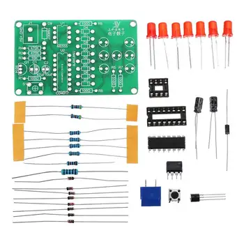 

Electronic Dice Kit with Reverse Connection Protection LED Dice DIY Electronic Parts Lamp Light Accessory