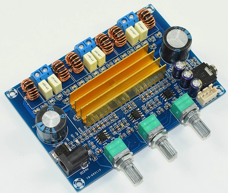 Dual ChipTPA3116 2.1 Channel HIFI Fever Digital Power Amplifier Board 100W + 50W * 2 DC18 ~ 24V 2A | Электроника