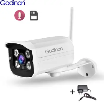 Gadinan 무선 SD 카드 슬롯 오디오 IP 카메라, 와이파이 보안 카메라, 야간 투시경, 금속 방수 야외 카메라, iCSee, 5MP, 1080P