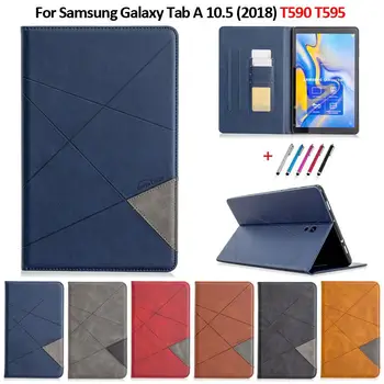 

Coque For Samsung Tab A A2 10.5 2018 Case Luxury Flip Leather Wallet Stand Tablet For Samsung Galaxy Tab A 10 5 T590 T595 Case