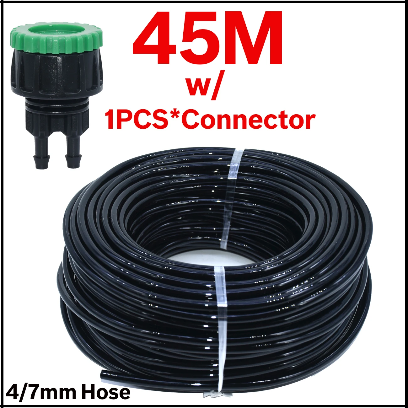 KESLA 5m-50m Garden Watering Hose 4/7mm PVC Pipe Micro Drip Irrigation Tubing Sprinkler w/ Tap Connector for Balcony Greenhouse