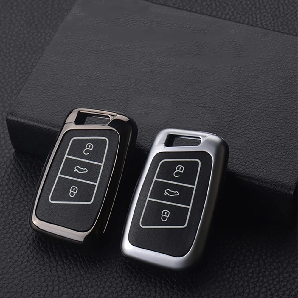 Для Volkswagen VW 2016 2017 Passat B8 световой цинковый сплав + кожаный чехол для дистанционного
