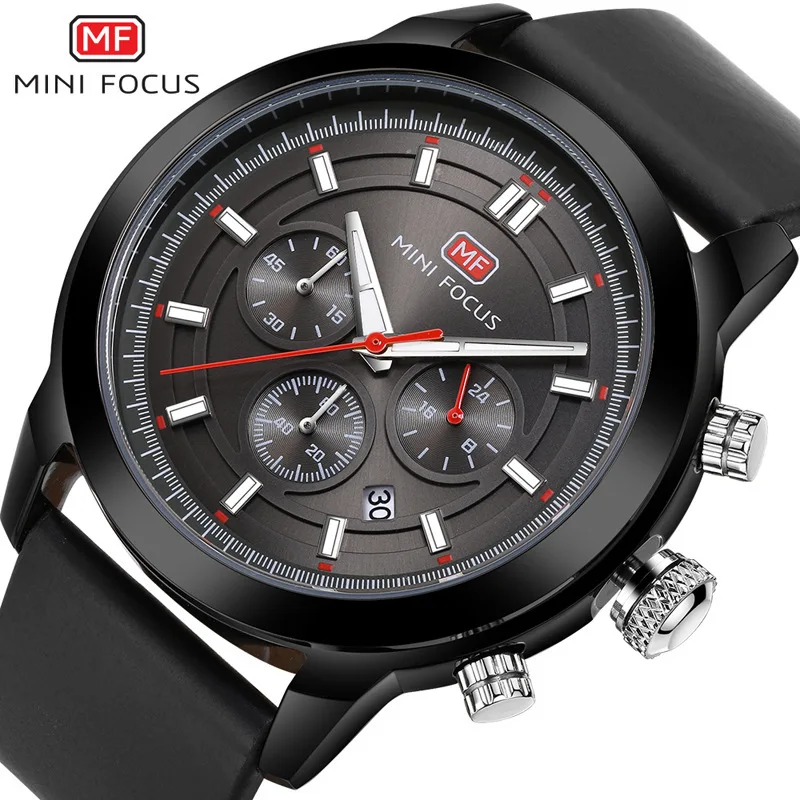 

Mini FOCUS/MEN'S Watch/Business/Calendar Night Light Waterproof/Leather Watch Strap/Europe And America Hot Sales 0112G