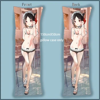 

Anime Dakimakura Body Pillow Case Kaguya Sama Love Is War Kaguya Shinomiya maid Home Decoration Pillowcases Printed long