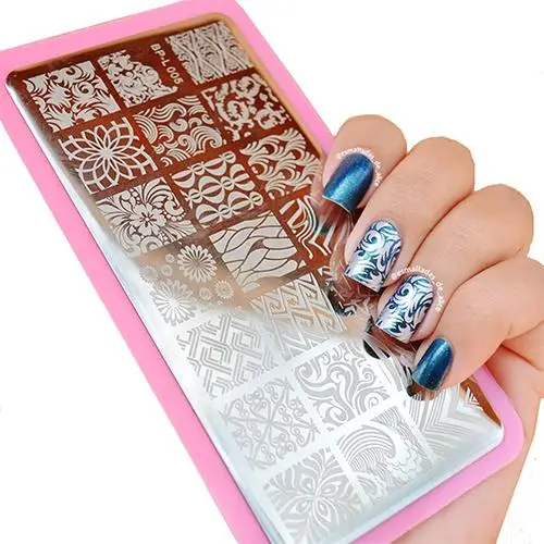 Wave Texture Patterns Nail Art Stamp Template Image Plate Stencil DIY Tools | Красота и здоровье