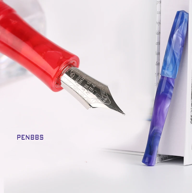 Ручка перьевая Moonman Penbbs 323 из целлулоидной акриловой смолы без зажима Иридиевый