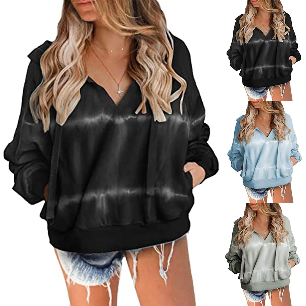 

Tie Dye Hoodies Women Sweatshirt Harajuku Hooded Oversized Sweatshirt Printed Gradient Pullover Long Sleeve Sweatshirt Tops