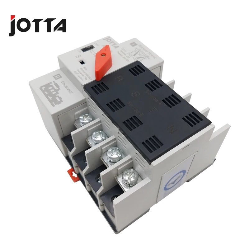 Jotta Mini Size W2R-2P/3P/4P 100A220V Mini ATS Automatic Transfer Switch Electrical Selector Switches Dual Power Switch
