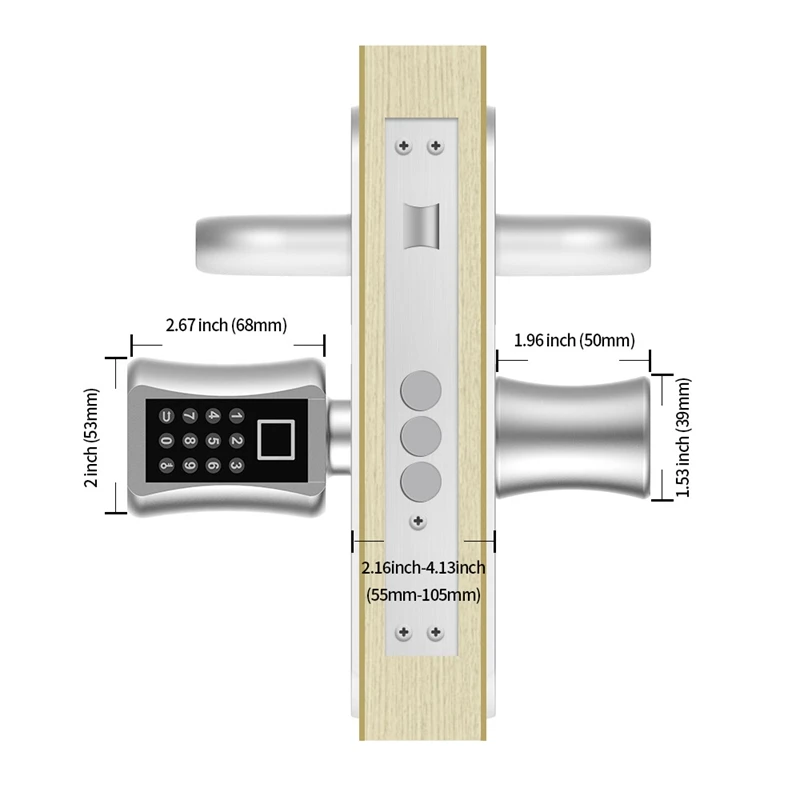 Bluetooth Fingerprint Cylinder Lock 4