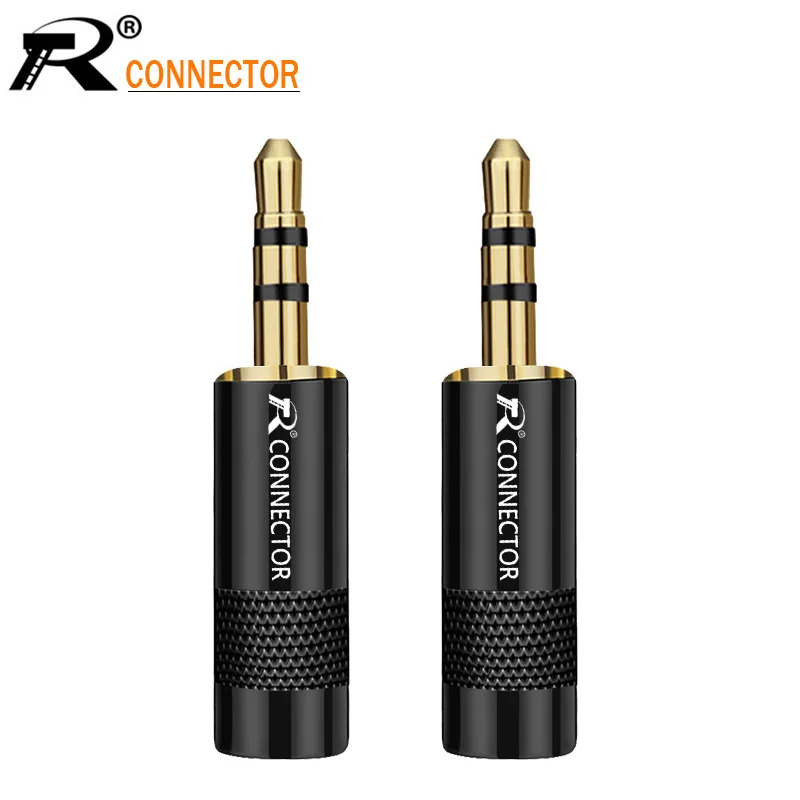 3 шт. позолоченные штекеры для наушников 5 мм|headset connector|headset 3.5headset 3.5mm |