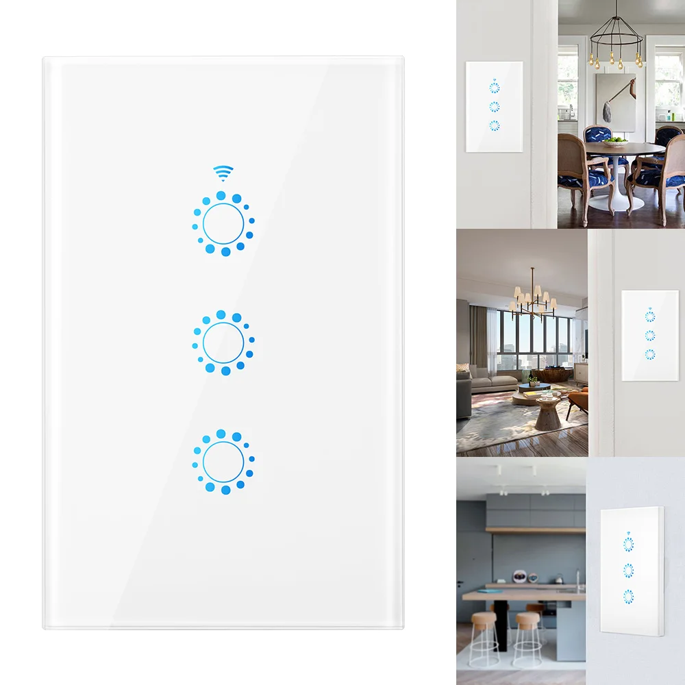 Настенный выключатель Smart светильник с сенсорным управлением Wi Fi совместимый Alexa