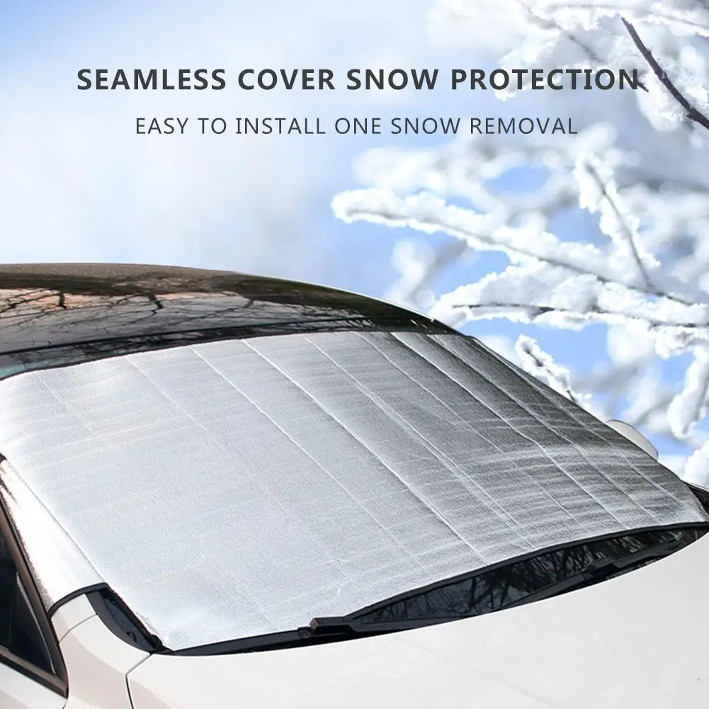 150cm x 70cm Universel Voiture Couverture de Pare-Brise Avant Pare-Soleil  Automatique De Glace De Neige Housse de Protection Hiver été Pare-Brise  Bouclier - AliExpress