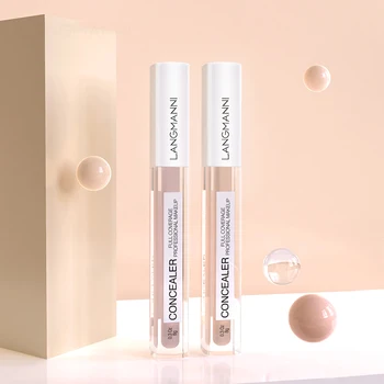 

Langmanni Liquid Concealer Cream Full Coverage Concealer Long Lasting Face Spots Acne Marks Cover Moisturizing Makeup TSLM2