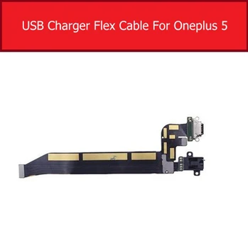

5piece For Oneplus 5 A5000 5T A5010 1+5 1+5T USB Charging Flex Cable With Earphone Jack Repair Parts