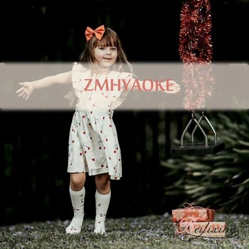 

ZMHYAOKE 2020 Summer Toddler Girl Dresses Beautiful Princess Party Ruffles Christmas Dress Kids Dresses for Girls Dress Elegant
