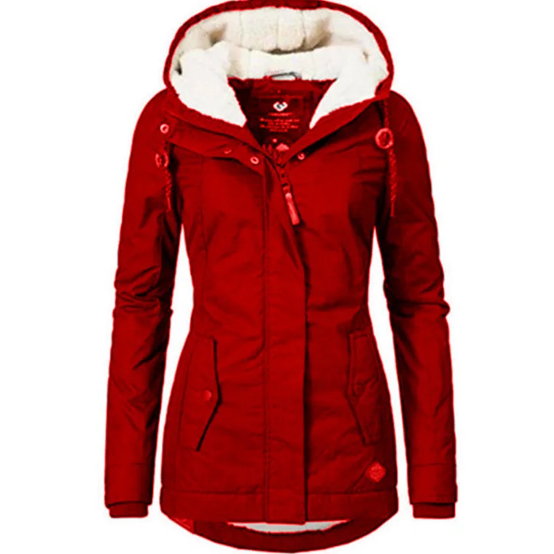 Новая Женская Весенняя парка утепленное хлопковое пальто черная зимняя из