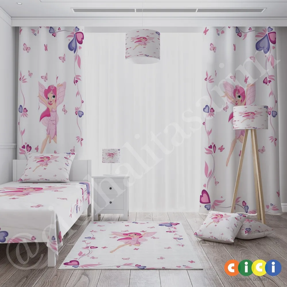 Cici Winxclub Butterfly Wings Fairy Children Room Curtain Backdrop Curtain