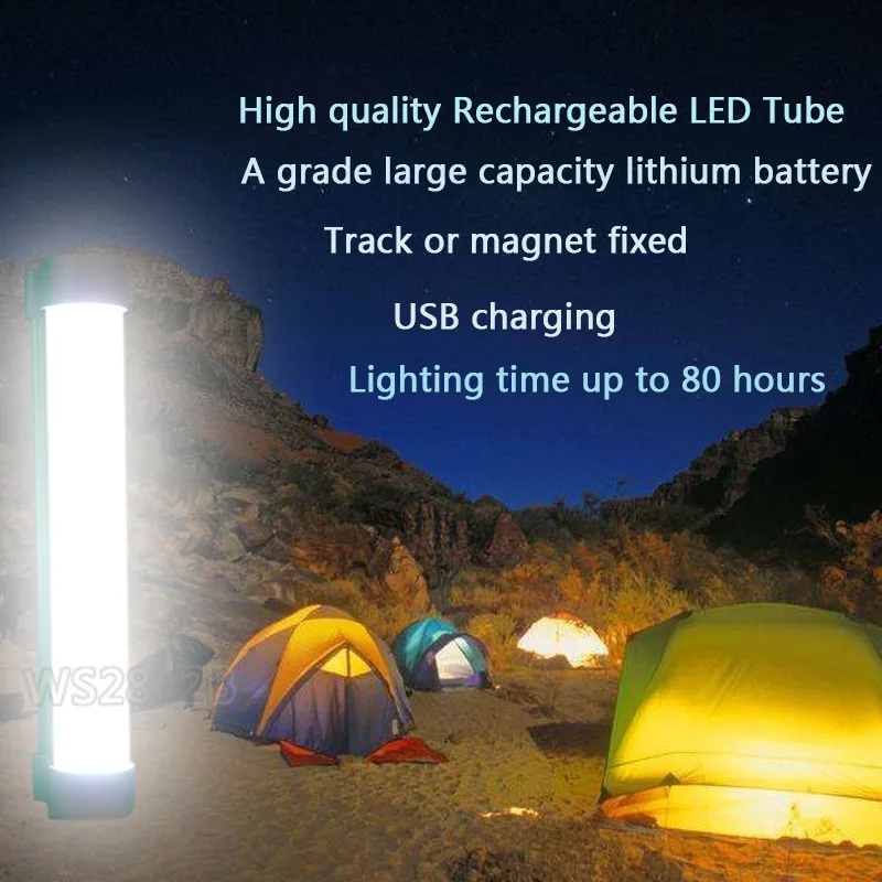 

Wireless multi-function Emergency lights led camping lamp 7W DC5V LED Tube use for Car repair/Building decoration lighting etc.