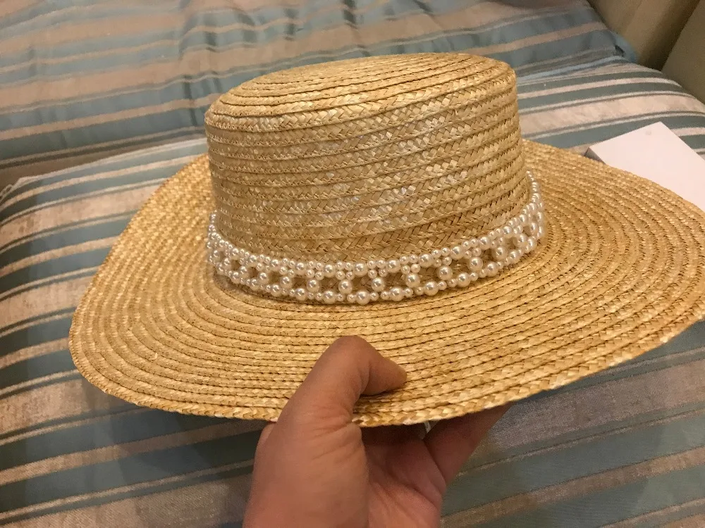 01910-ручная работа жемчужная лента соломенная дамская шляпа Fedora женская панама джазовая, шляпа