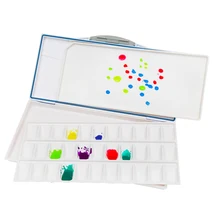 Увлажняющая палитра акварельных красок профессиональная пластиковая палитра акварельных красок