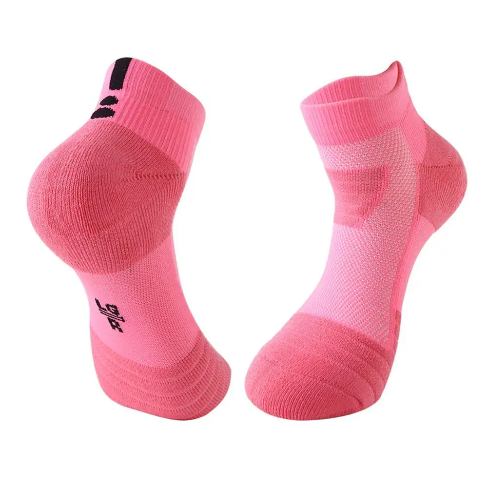 Pink Dragonpad пар осенних носков Для женщин утепленные носки-башмачки Профессиональный на открытом воздухе дышащий бюстгальтер без косточек для шерстяной петля хлопковые спортивные носки для йоги - Цвет: Pink