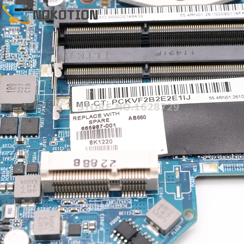 NOKOTION 665987-001 for HP Pavilion DV7-6000 series Laptop motherboard HM65 DDR3 HD7400M gpu full test