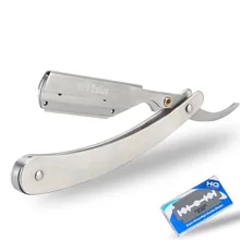 Прямые бритвенные лезвия из углеродистой стали, складные прямые лезвия из нержавеющей стали, безопасная Парикмахерская Прямая поставка