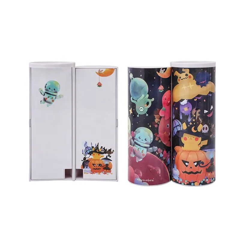 Пенал для письма с солнечным калькулятор магнитный переключатель Kawai мультфильм