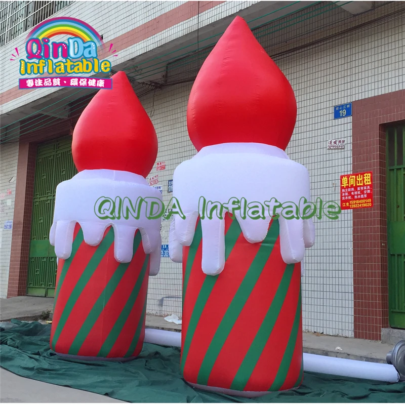 Customized inflatable birthday led pillar for advertising Lighting inflatable candle pillar