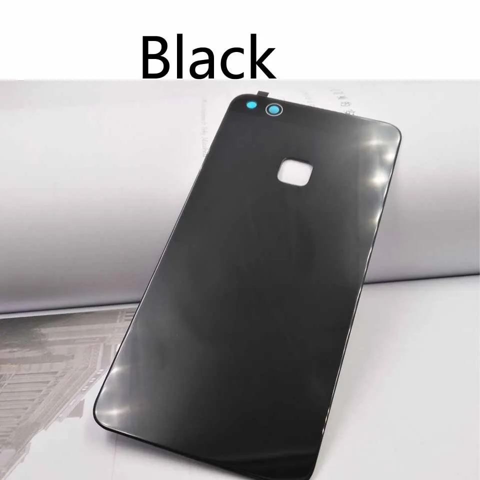 Для huawei P10 Lite Задняя стеклянная крышка батареи задняя дверь корпус крышка чехол для Nova Lite Корпус Замена - Цвет: Black-No tool