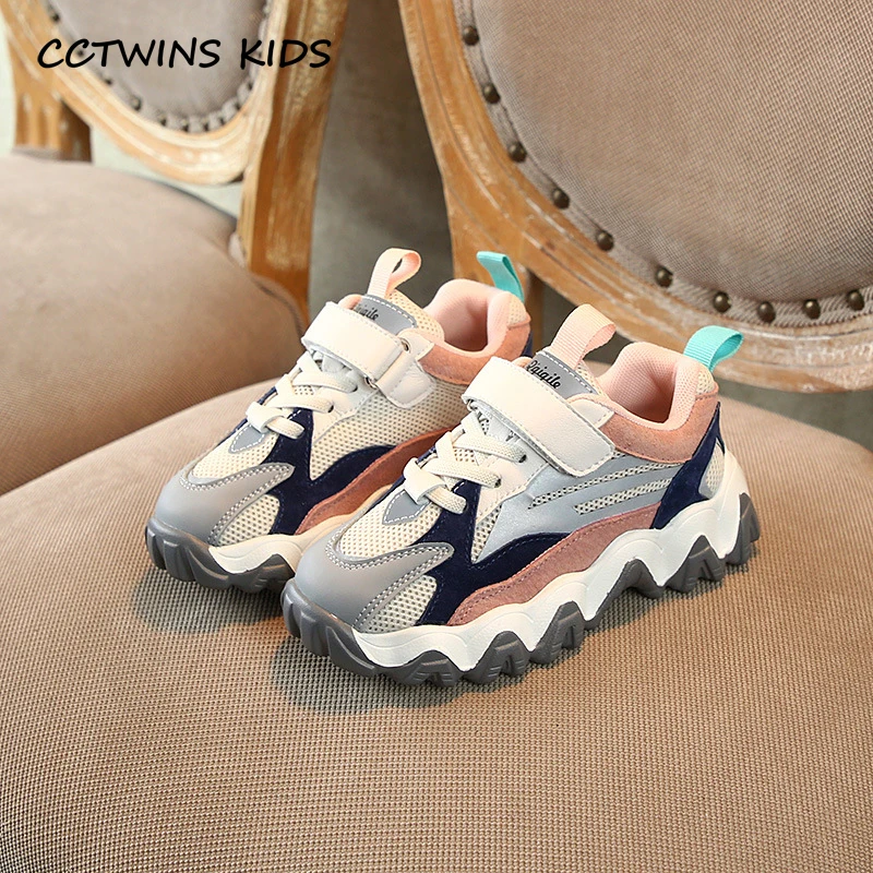 CCTWINS/детская обувь; коллекция года; сезон весна; модные спортивные кроссовки для девочек; брендовые черные кроссовки для маленьких мальчиков; Детские повседневные кроссовки для бега; FS3224 - Цвет: Розовый