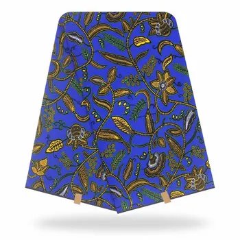 

2020 latest 6yards of ankara fabric High quality Original real wax 100% cotton wax african fabric african wax print fabric