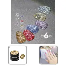 

Great Nail Art Gel Sparkling Attractive Reflective Glitter Nail Gel Nail Decor Nail Gel Nail Glue