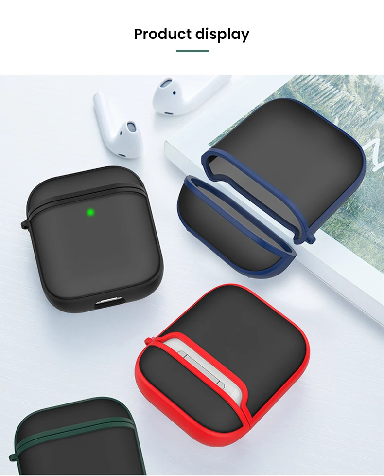 SUAIOCE чехол для наушников для Airpods 1 2 матовый защитный чехол для наушников для Airpods противоударный чехол Bluetooth беспроводной